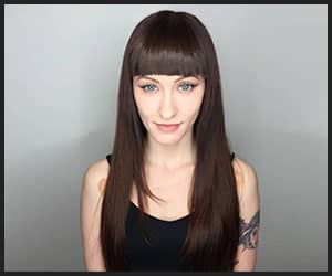 Long Straight Hair With Blunt Bangs